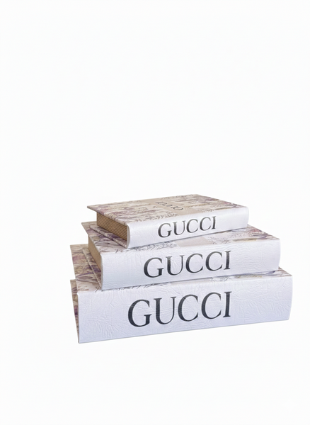 Gg Bloom Designer Faux Décor Table Book Box - 3 Size Available