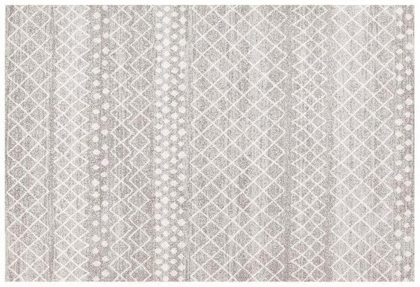  Flat lay of Oasis 454 Silver Rug with elegant geometric lines