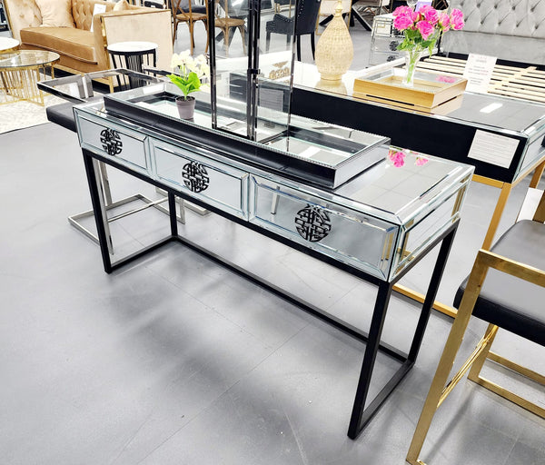 Athens Mirrored Console Table - 2 colours available