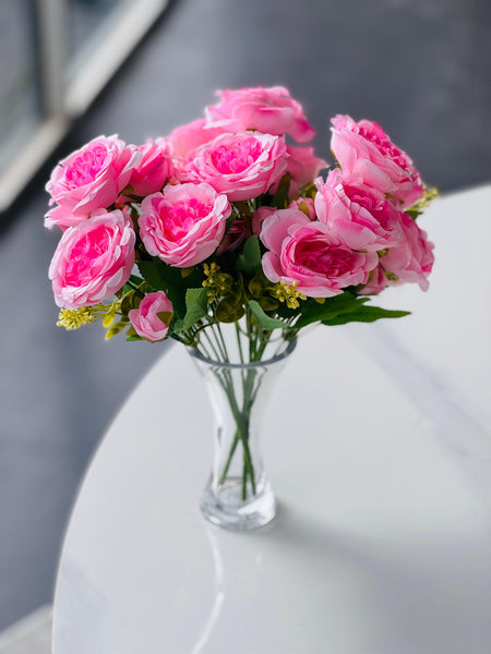 Artificial Peony/Frangipani Bunch 43cm – Available in 4 Colors