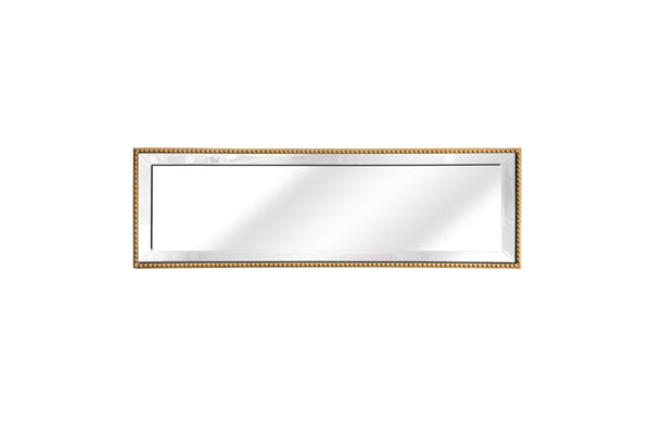 Glamorous gold large beaded mirror tray – bold and classy.