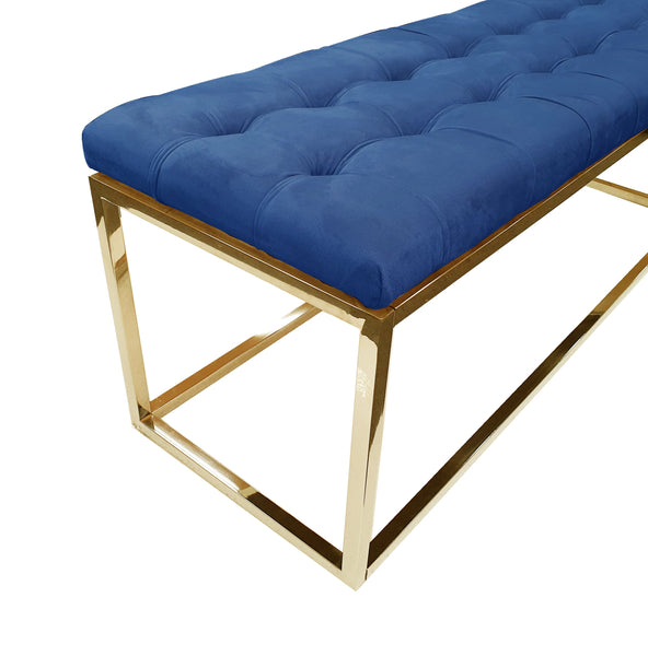 Holly Ottoman Gold Frame - 6 Colours Available