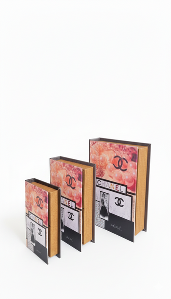 Cc Pearl Designer Faux Décor Table Book Box - 3 Size Available