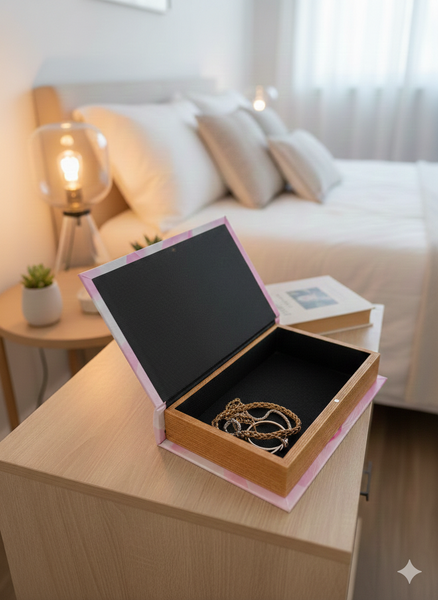 Chic Designer Faux Décor Table Book Box - 3 Size Available