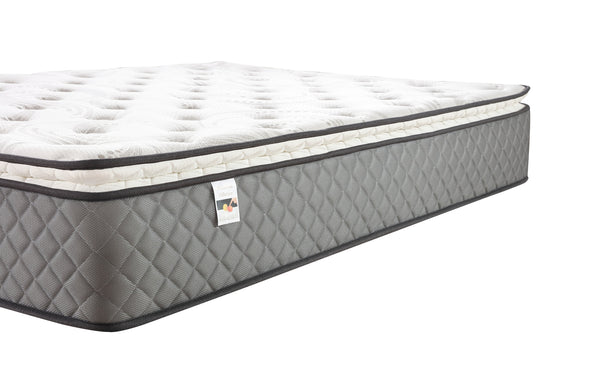 Side view of Comfort Euro Top 30cm mattress showing quilted fabric and plush top layer.