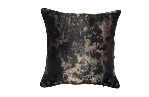 Dream Designer Luxury Cushion in abstract dark tones with a textured artistic pattern, measuring 45x45cm.