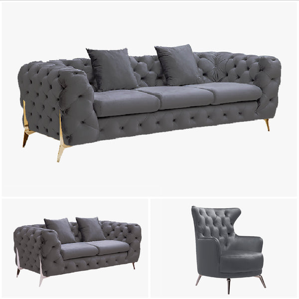 GRAND Tufted Range Lounge Set - 5 Colours Available