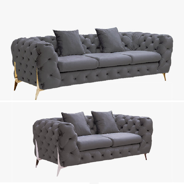 GRAND Tufted Range Lounge Set - 5 Colours Available