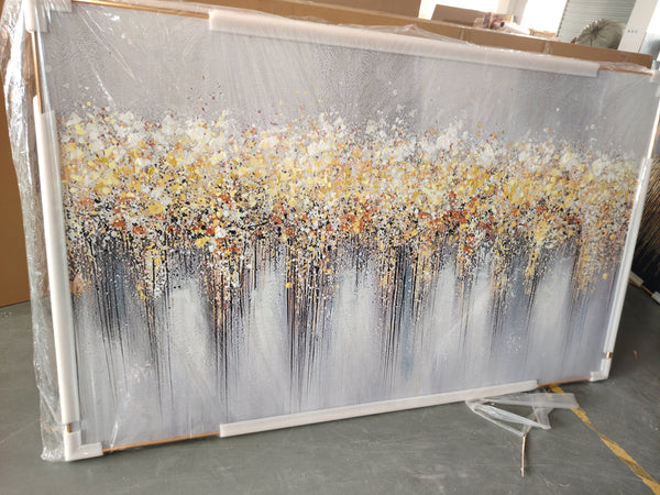 Orchard wall art packaged securely, ready for safe shipping.