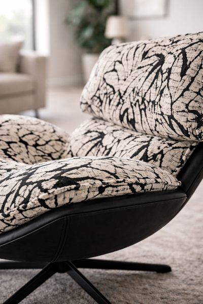 Enzo Swivel Arm Chair - 2 Colours Available