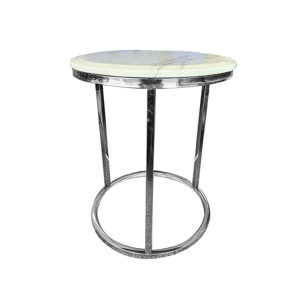 Layla Side Table - Silver - Furniture and Giftware 