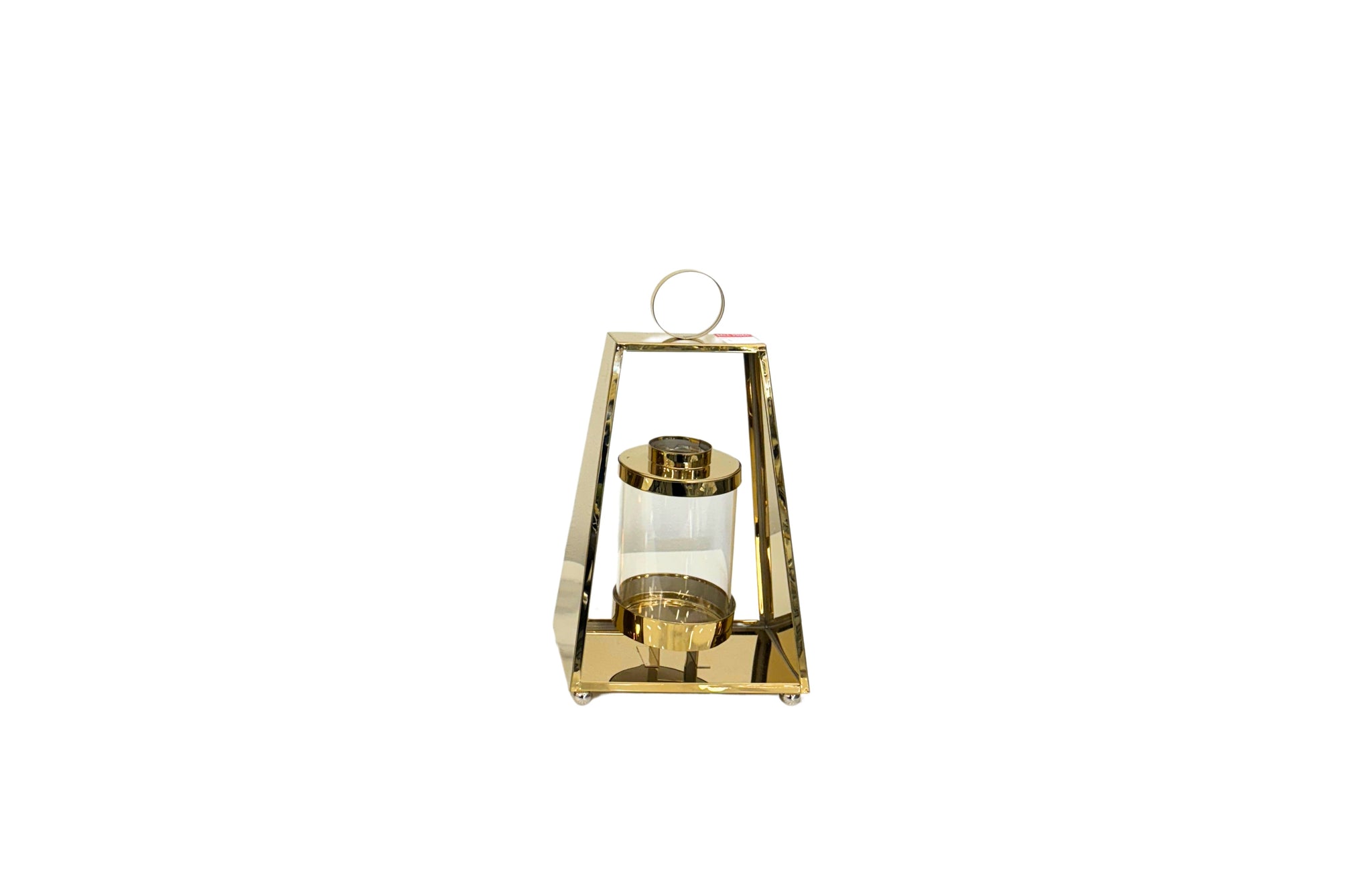 Small gold tear lantern – sleek and compact for cozy spaces