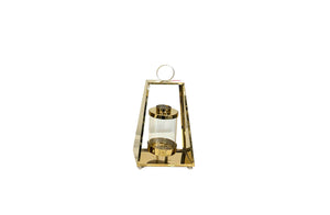 Small gold tear lantern – sleek and compact for cozy spaces