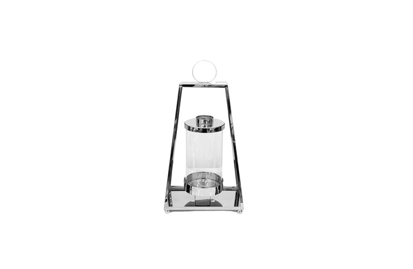 Medium silver tear lantern – minimalist modern design
