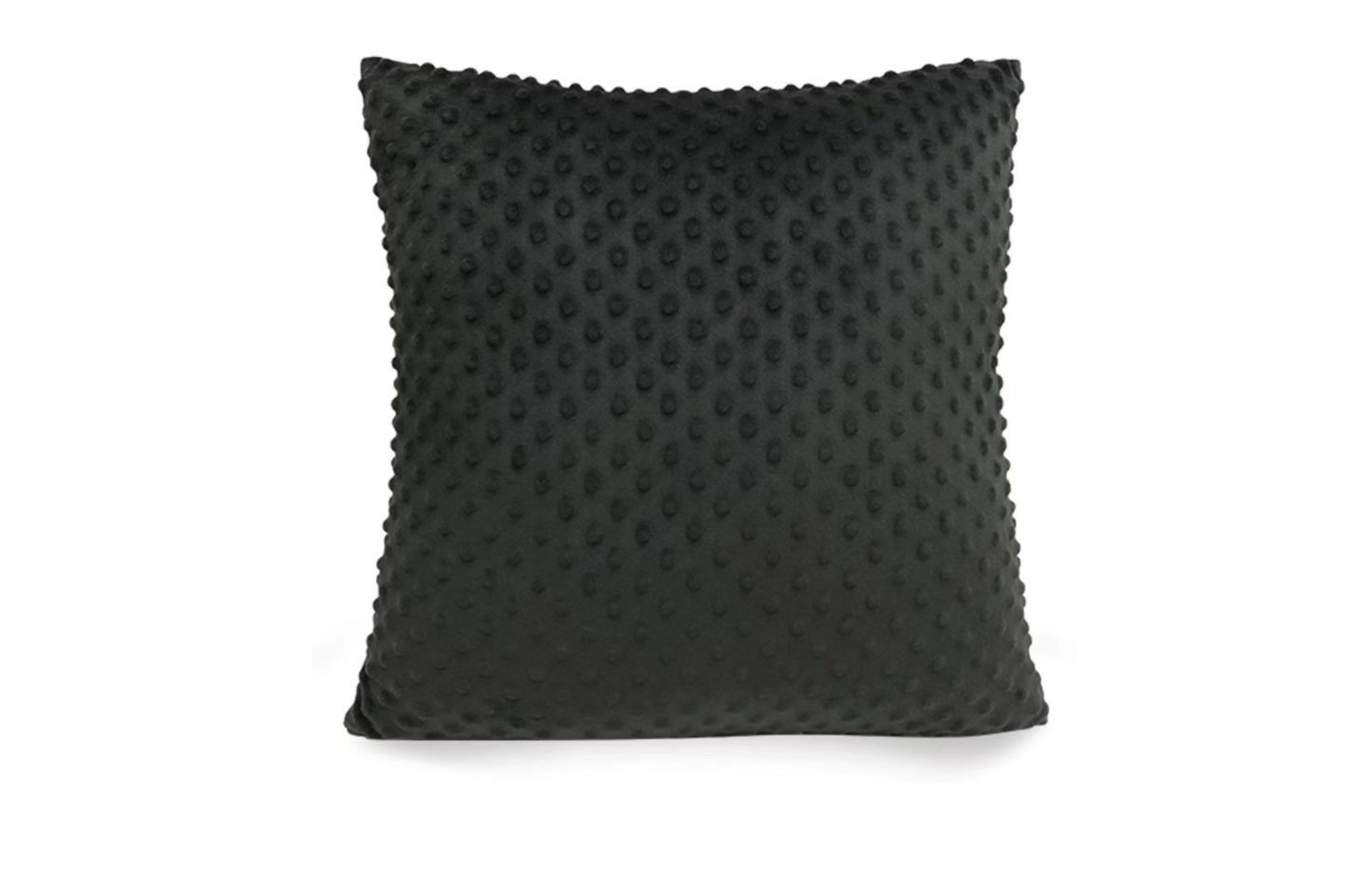 Velvet Bubble Cushion in black with textured bubble design, 45x45cm luxury accent pillow