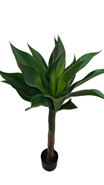 Realistic artificial Yakka plant showcasing spiky green leaves in a rosette shape.