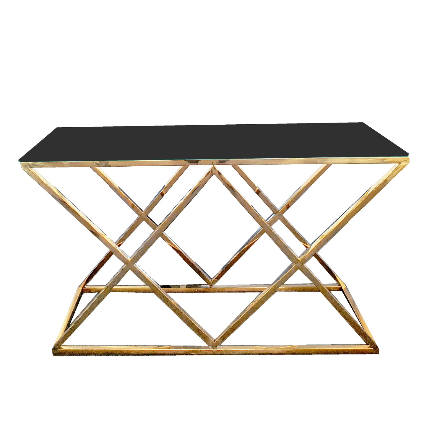 Alsea - Gold Console Table